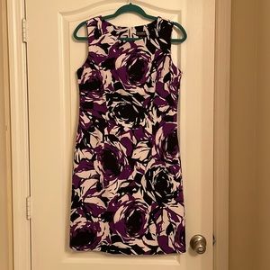 Soho Floral Dress Purple - Size 8